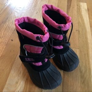 totes Toddler Girl Snow Boots